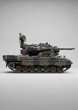 German Gepard Anti-Aircraft Tank Model