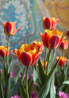 Vibrant Tulips in Bloom