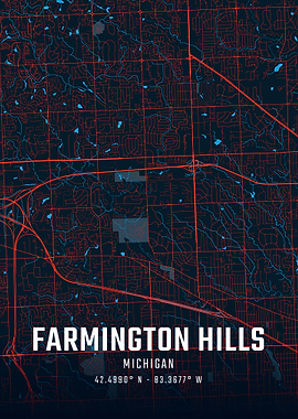 Farmington Hills City Map