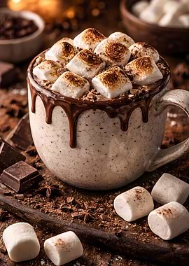 Toasted Marshmallow Hot Chocolate