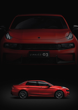 Red Lynk & Co 03 Sedan
