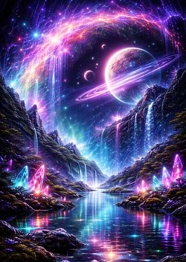 Cosmic Waterfall Landscape