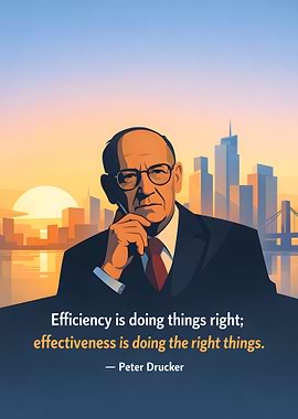 Peter Drucker quote on efficiency