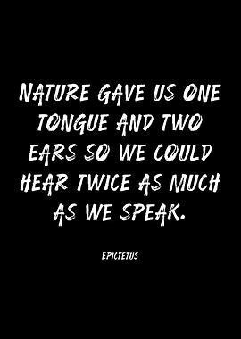 Epictetus Quote on Nature