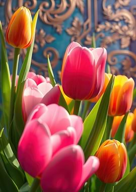 Vibrant Tulips in Bloom