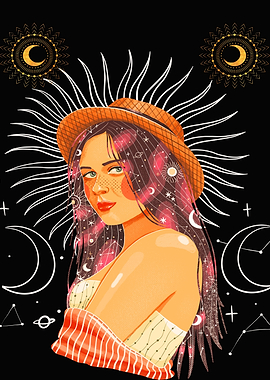 Cosmic Woman with Hat