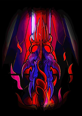 Demonic Stained Glass Creature