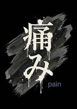 Japanese Kanji for Pain