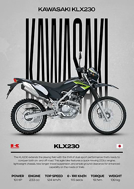 Kawasaki KLX230 Dual-Sport Motorcycle