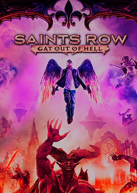 Saints Row Gat Out of Hell Poster