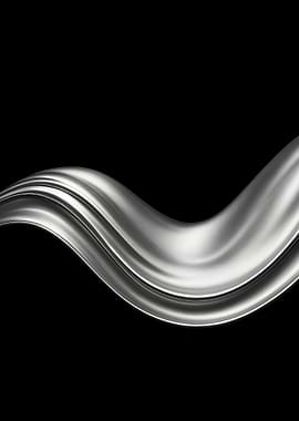 Silver Liquid Wave