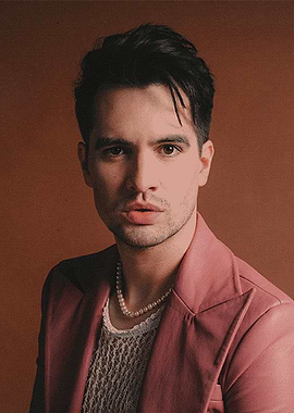 Brendon Urie in Pink Blazer and Pearls