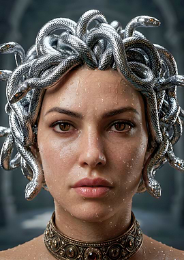 Medusa with Snake Hair