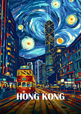 Hong Kong Starry Night Tram