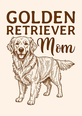 Golden Retriever Mom Dog Lover Mother