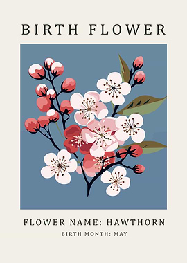 Hawthorn Birth Flower May