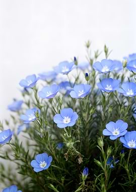 Blue Flax Flowers
