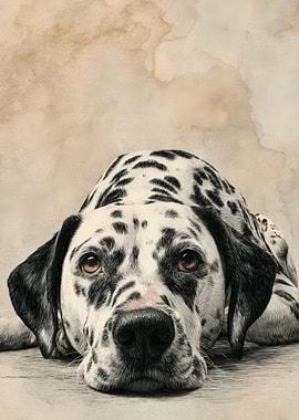 Dalmatian Dog Portrait