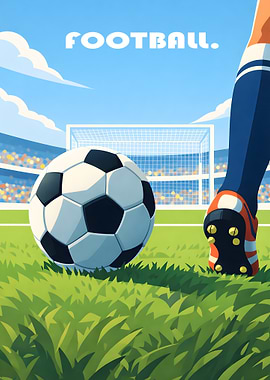 Football game on a sunny day