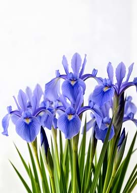 Blue Iris Flowers