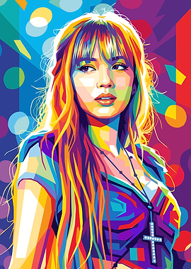 Lisa Pop Art Portrait
