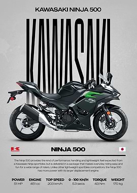 Kawasaki Ninja 500 Motorcycle