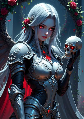 Gothic Knight with Skull