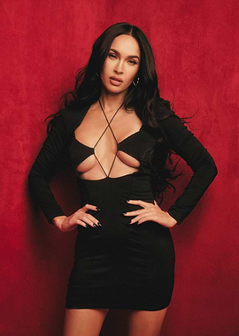 Megan Fox in Black Dress