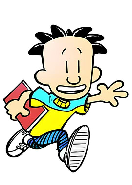 Nate Wright Running with Book