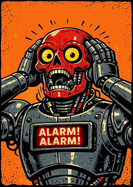 Robot with Alarm Display