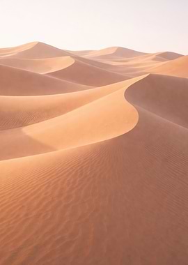 Desert Sand Dunes at Sunset