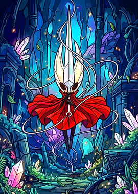 Hornet in a Stained Glass Style