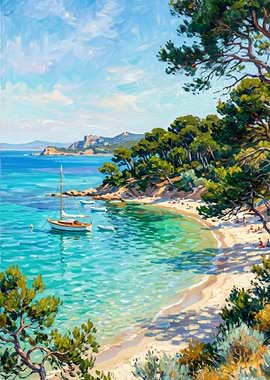 Idyllic Mediterranean Beach Scene
