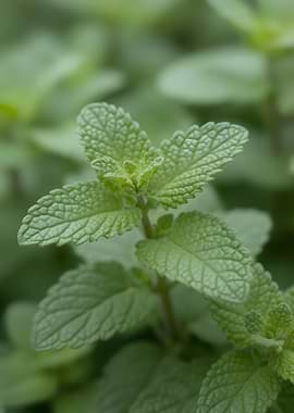 Close-up of Mint Leaves