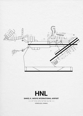 Daniel K. Inouye International Airport Map