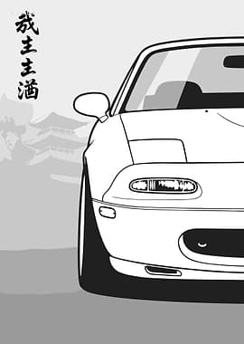 Japanese Retro Roadster Miata