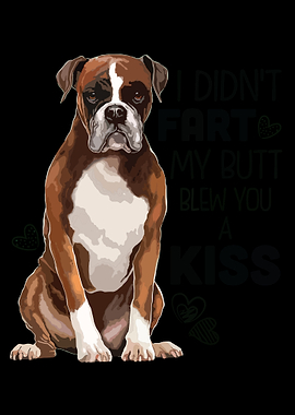 Boxer Dog with Funny Quote