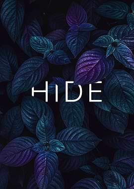 Dark Floral Hide Text