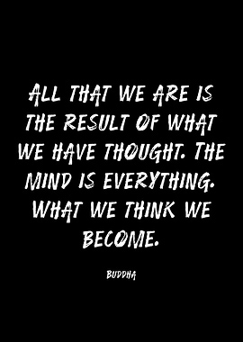 Buddha quote on thought and becoming