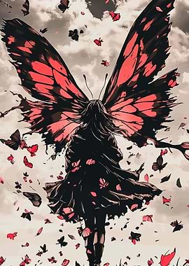 Girl with Butterfly Wings