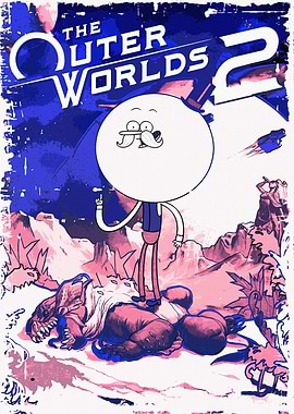 The Outer Worlds 2 Poster with Pops