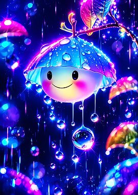Cute Rainy Day Character