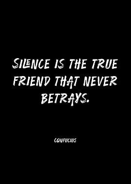 Confucius Quote on Silence
