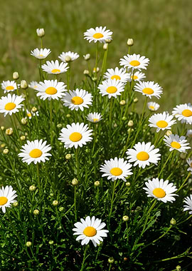 Field of Daisies in Bloom