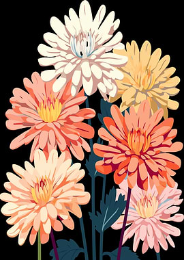 Vibrant Chrysanthemum Floral Arrangement
