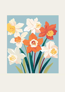 Daffodil Bouquet Illustration