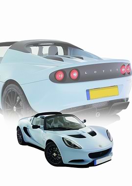 Light Blue Lotus Elise CLub Racer Convertible