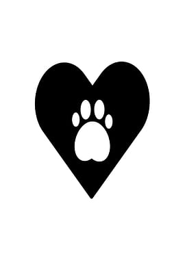 Heart With Paw Print