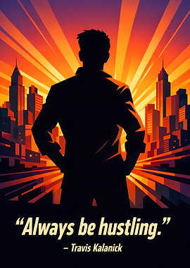 Silhouette of a man in a city