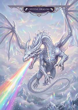 Crystal Dragon Breathing Rainbow